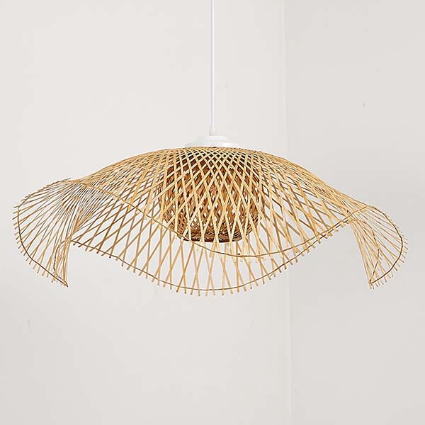 Room Decoration Rattan Pendant Lamp Southeast Wabi Sabi Rattan Light Pendant Chandelier Bamboo Shade Rattan Pendant Light