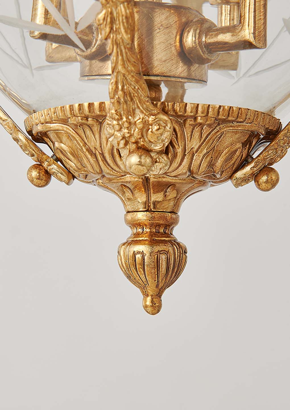 Antique Brass Copper Chandelier