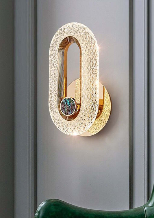 Creative Personality Oval Living Room Backdrop Wall Light Wall Lamp Bedroom Bedside LED